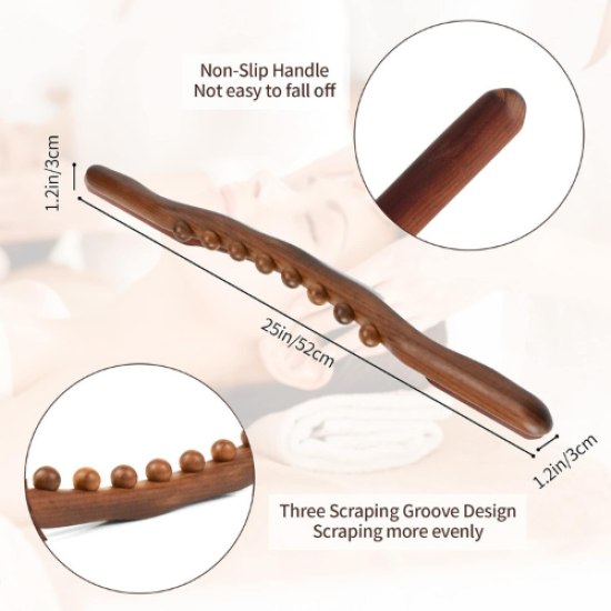 Ahşap Madero Terapi Masaj Aleti & Selülit Ahşap Masaj Sopası Ahşap Madero Terapi Masaj Aleti & Selülit Ahşap Masaj Sopası