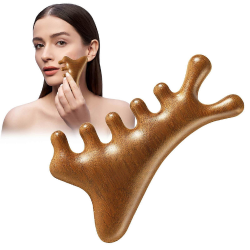 Sandal Ağacı Gua Sha, Masaj Aleti Yüz & El & Tüm Vücut & Saç Bakım No:4 Sandal Ağacı Gua Sha, Masaj Aleti Yüz & El & Tüm Vücut & Saç Bakım No:4