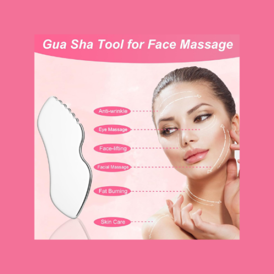 Çelik Yüz Masaj Aleti Face Gua sha Çelik Yüz Masaj Aleti Face Gua sha