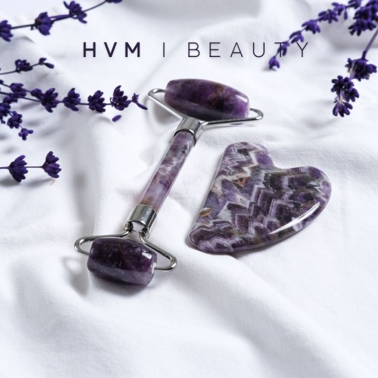 Ametist Roller ve Gua Sha 2'li Set