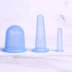 Silikon Masaj Kupası Seti 3'lü Mavi Silikon Masaj Kupası Seti 3'lü Mavi