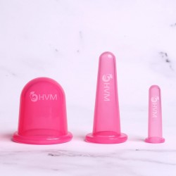 Silikon Masaj Kupası Seti 3'lü Pembe Silikon Masaj Kupası Seti 3'lü Pembe